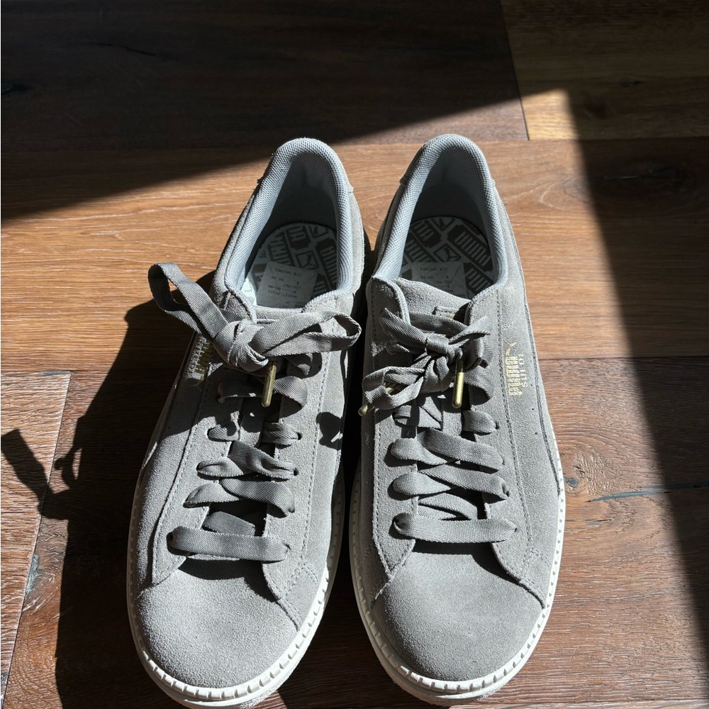 Puma suede platform sneakers